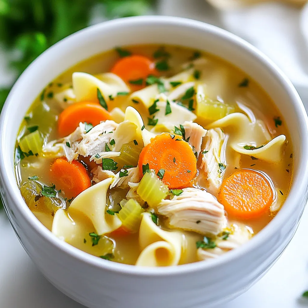 Schnelle Instant Pot Chicken Noodle Soup für jeden Tag