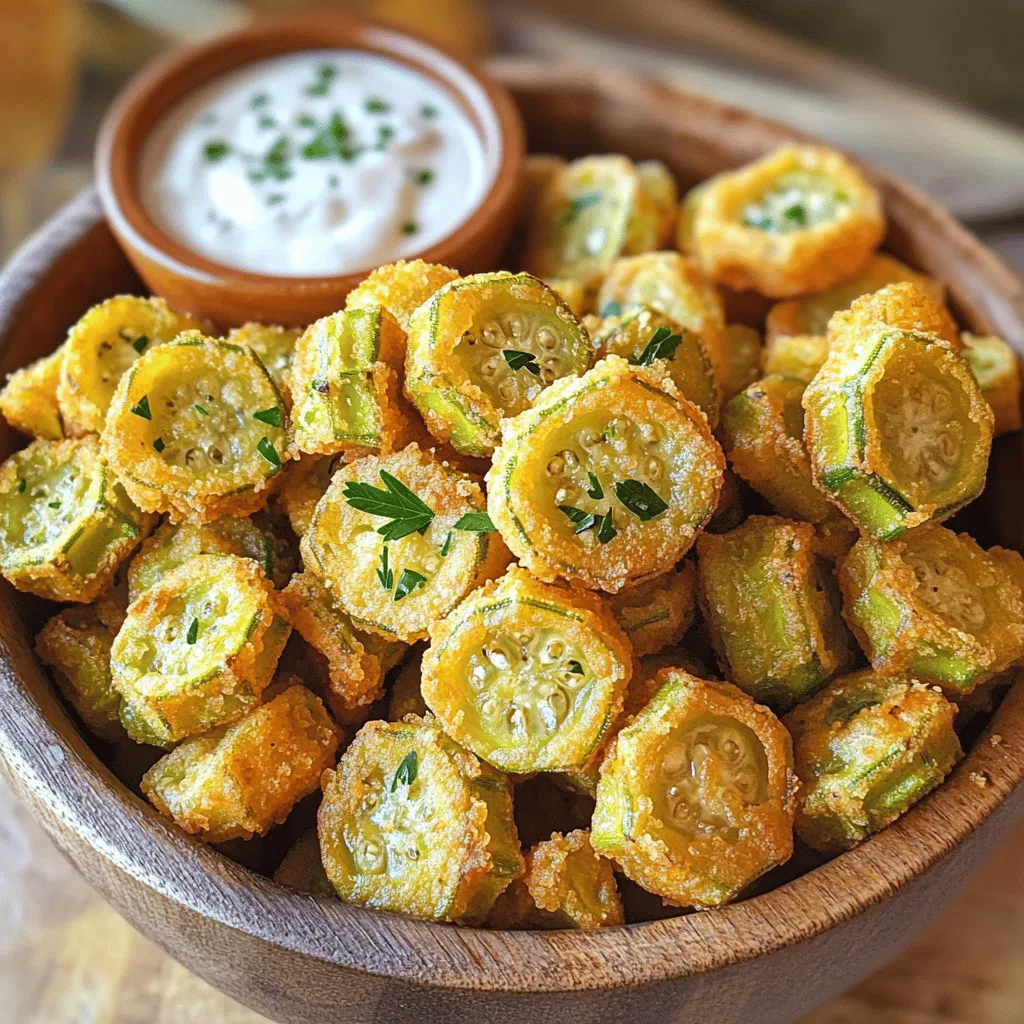 Knusprige Knoblauch Kräuter Fried Okra Rezept