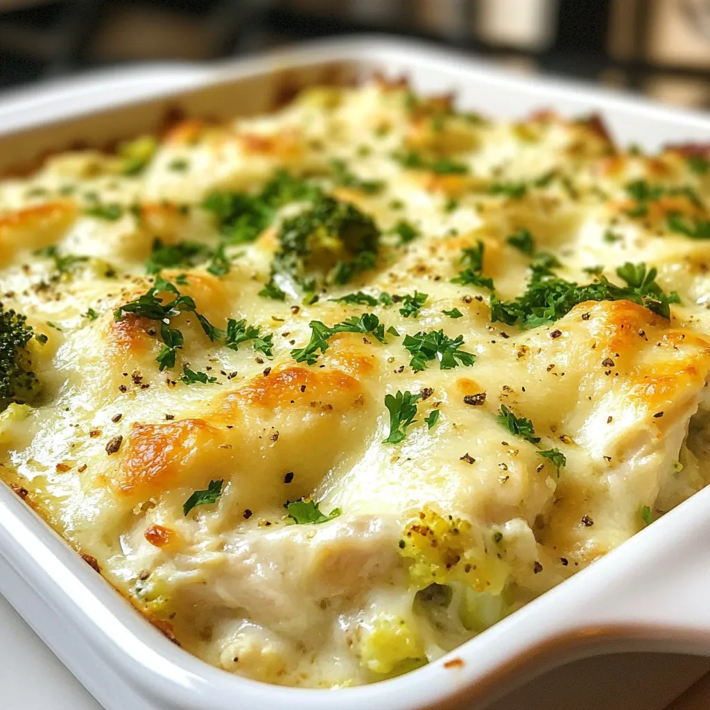 Keto Chicken Alfredo Casserole Einfache Genussreise