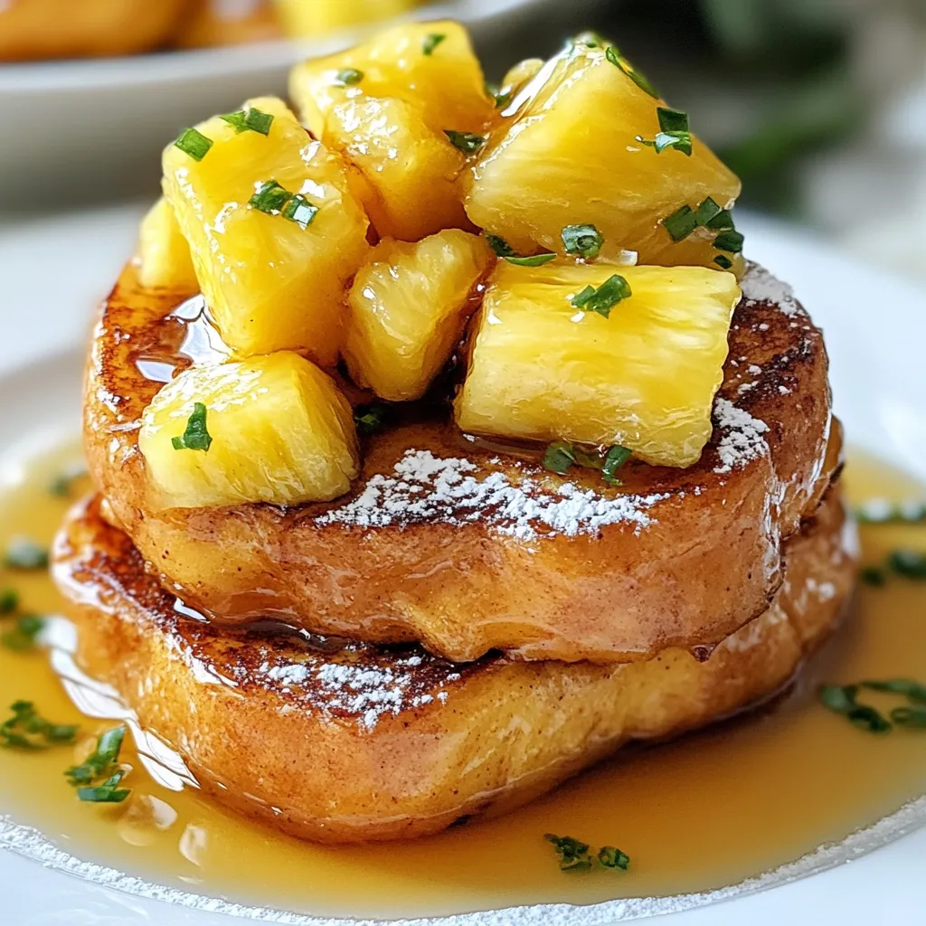 Hawaiian Roll French Toast Einfach und Lecker Rezept