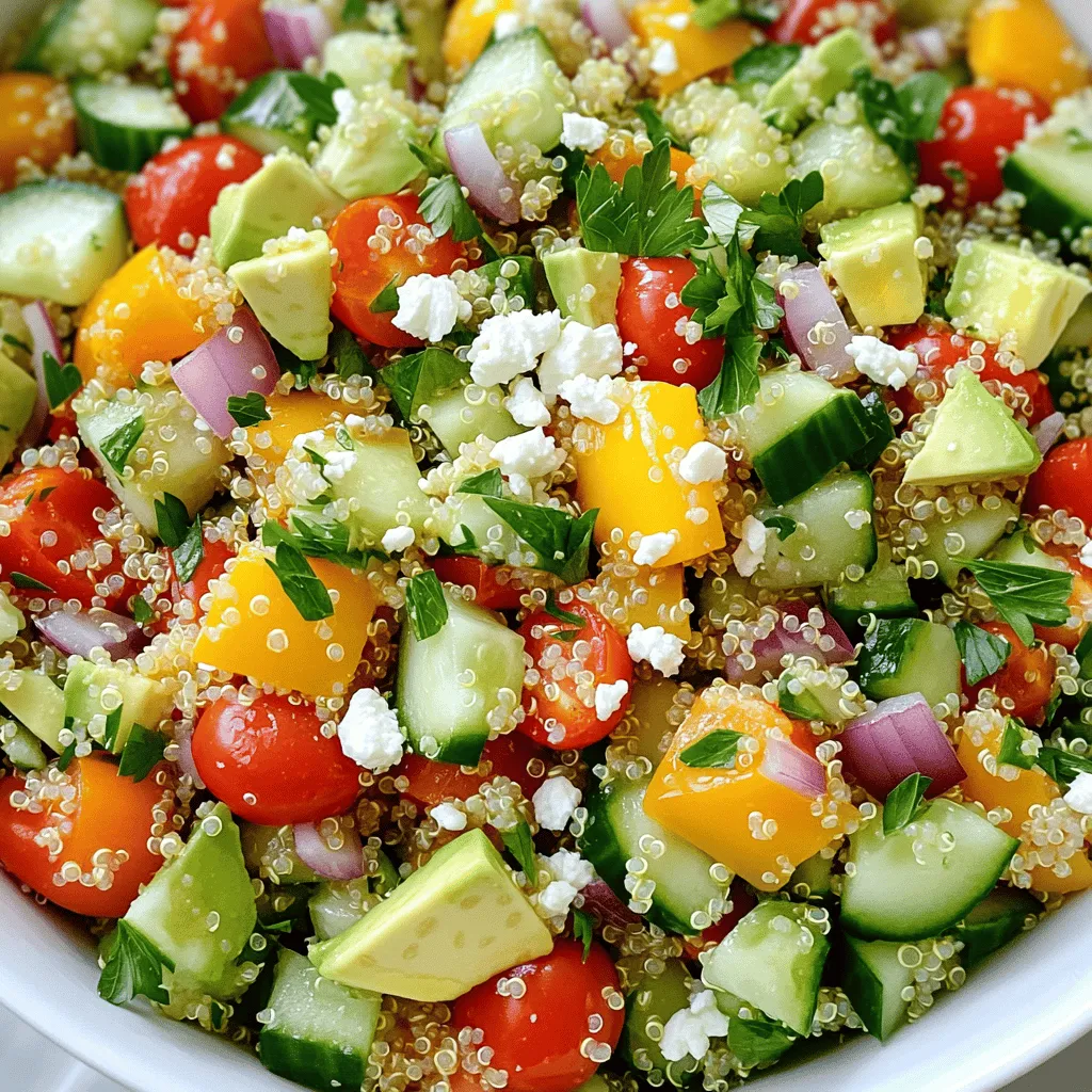 Savory Quinoa Salad Frisch und Gesund Zubereiten