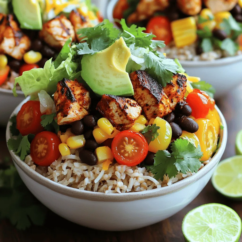 Chipotle Chicken Burrito Bowls Einfach und Lecker