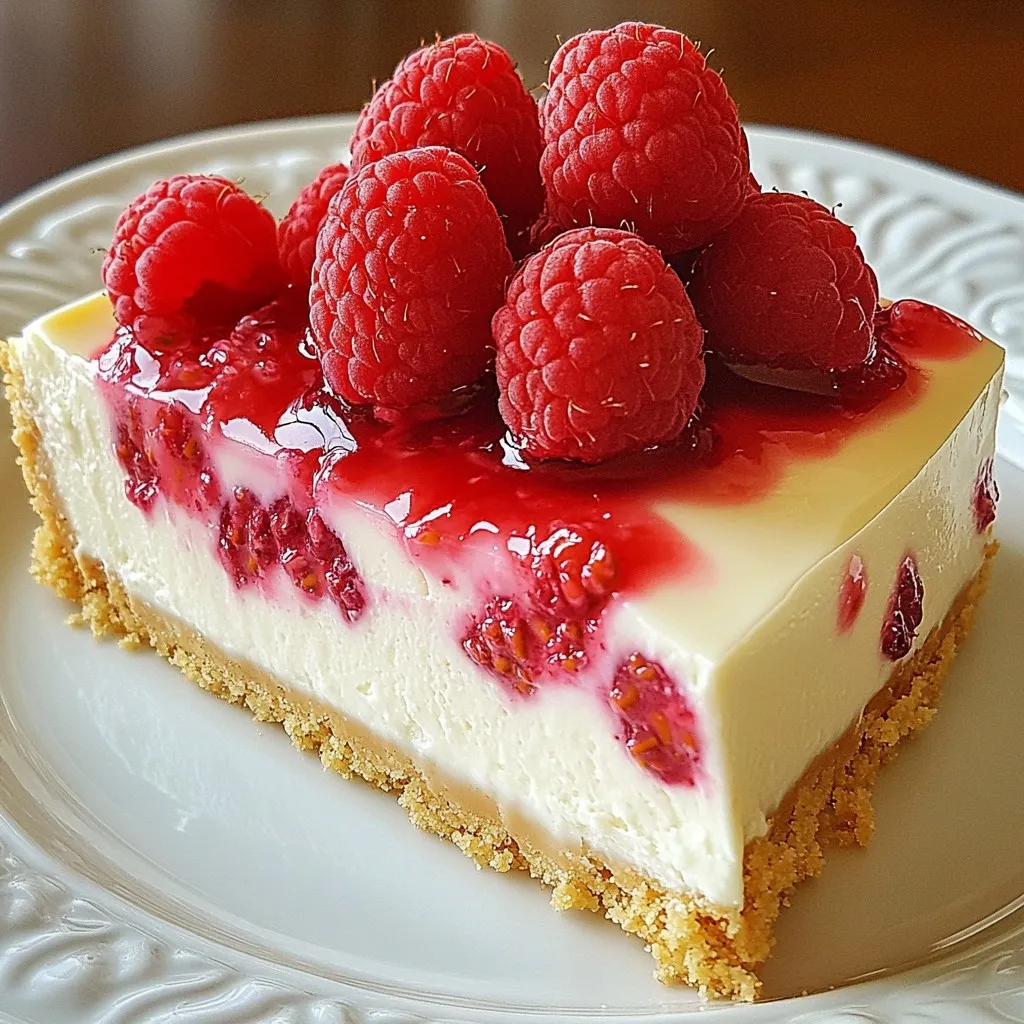 Leckere White Chocolate Raspberry Cheesecake Rezept