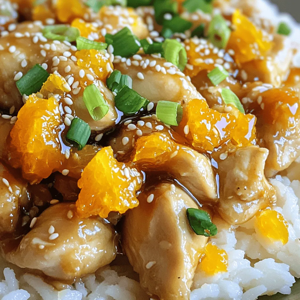 Leckeres 3 Ingredient Orange Chicken Schnell zubereitet