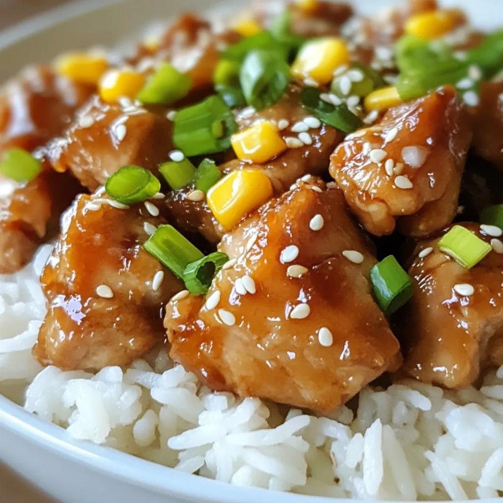 Honig Knoblauch Sesam Hähnchen Einfaches Rezept