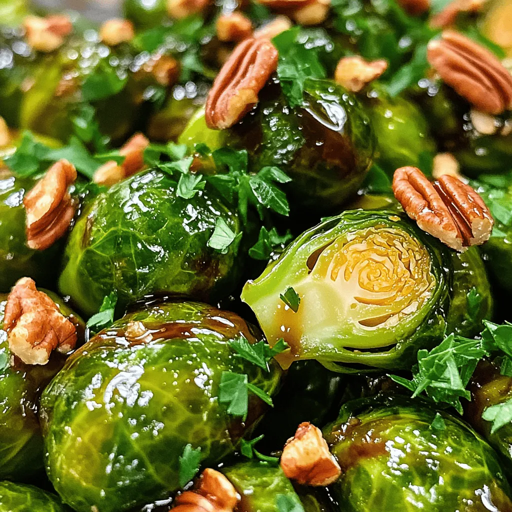 Balsamic Glazed Brussels Sprouts Leckere Beilage für jeden Tag