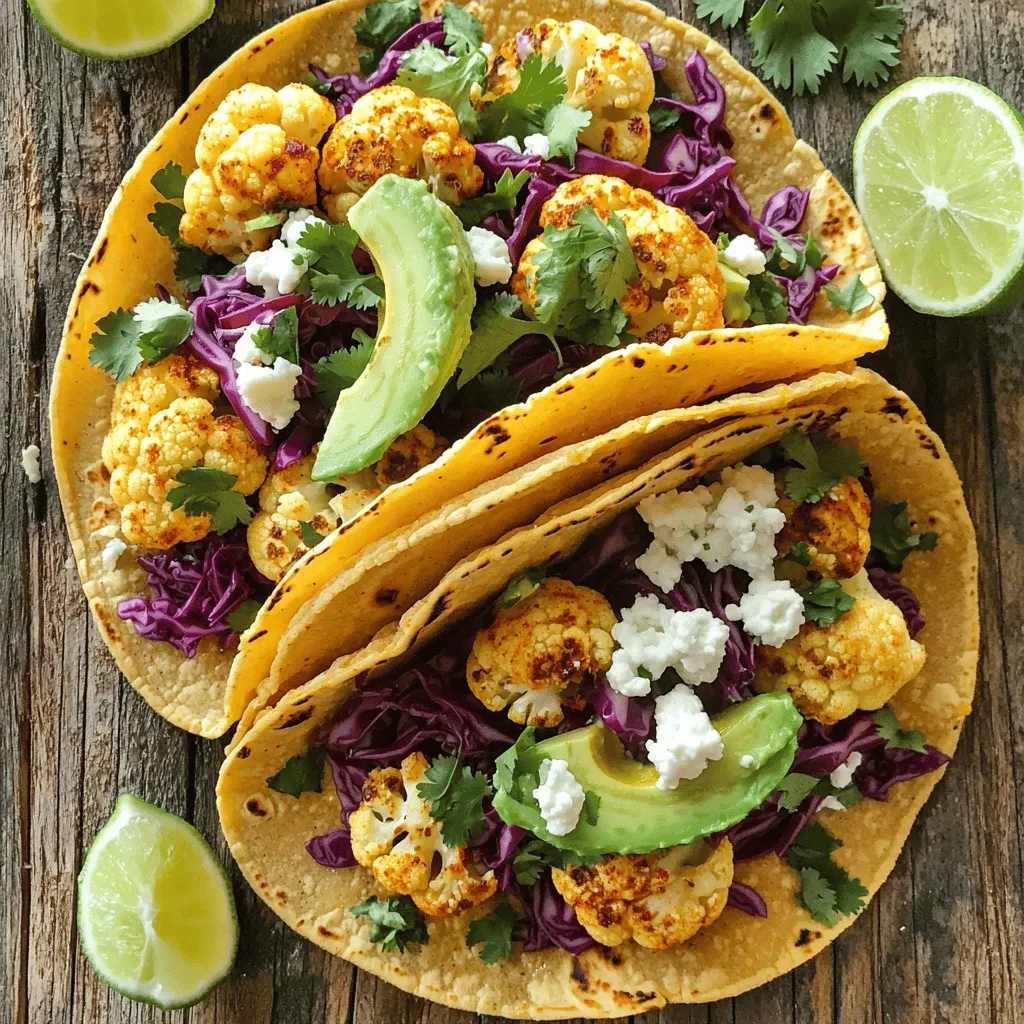Würzige Blumenkohl-Tacos Schnelle und leckere Mahlzeit