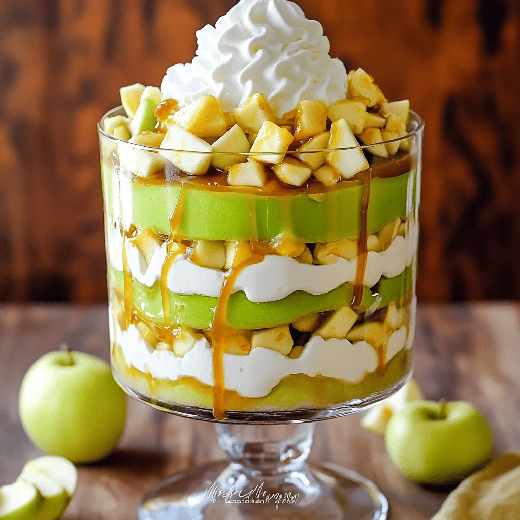 Karamellisierte Apfel-Trifle Süßes und Fruchtiges Dessert