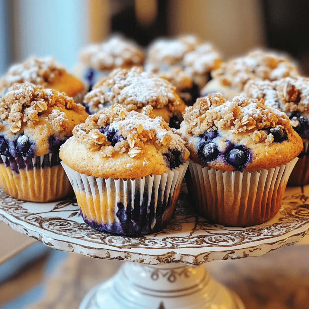 Blaubeer-Crumble-Muffins saftig und einfach zubereiten