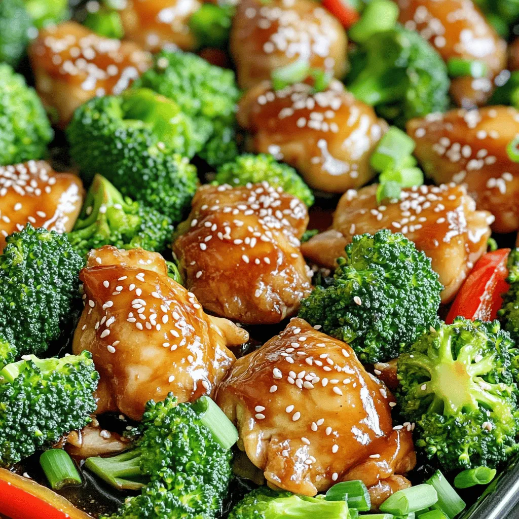 Sheet Pan Teriyaki Chicken Broccoli Einfaches Rezept