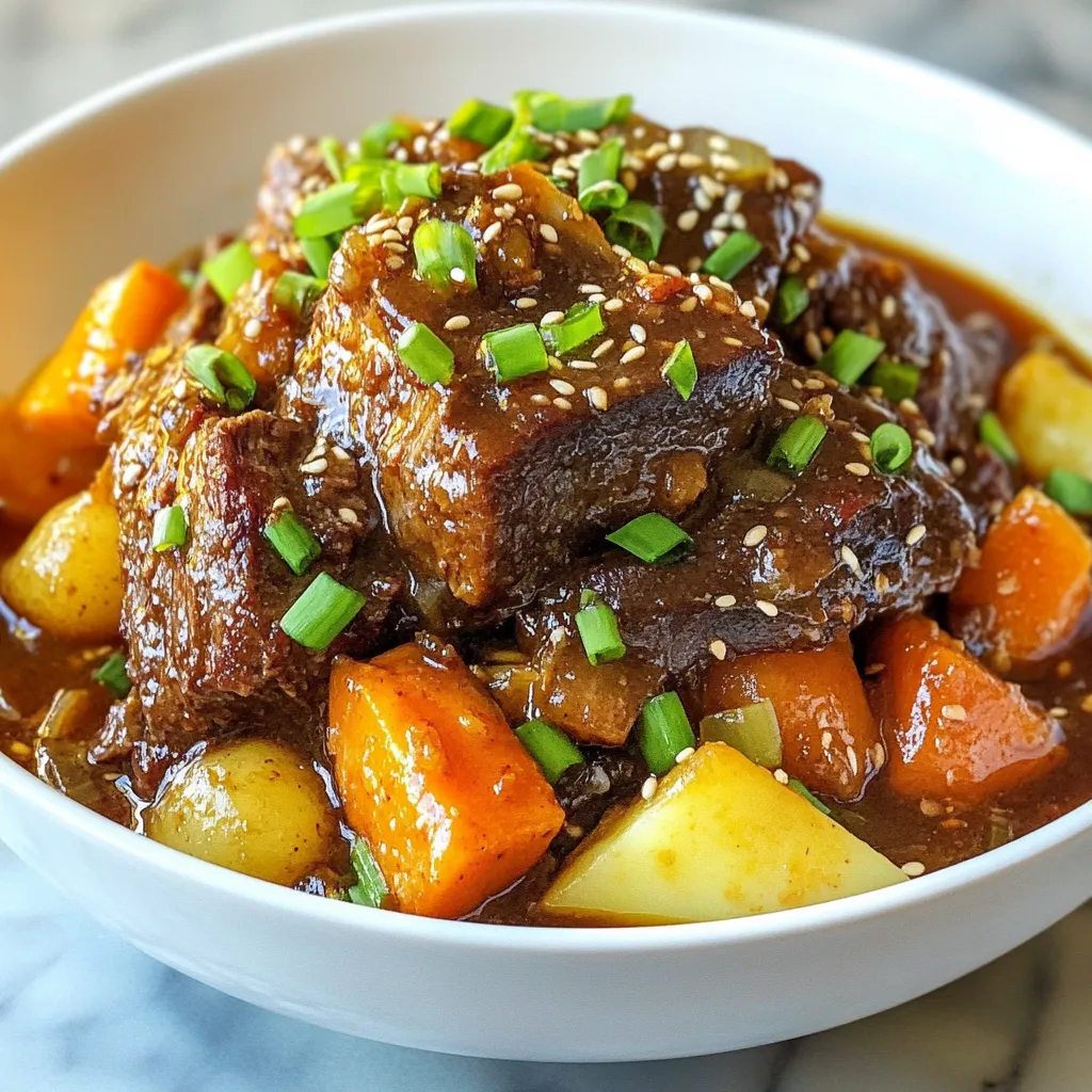 Korean Style Pot Roast Einfache und leckere Mahlzeit