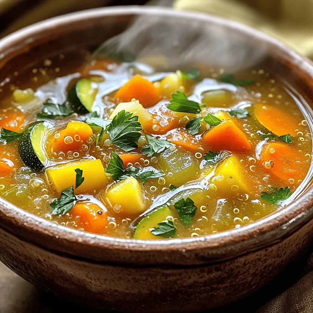 Gemüsesuppe mit Quinoa Nährstoffreiche Köstlichkeit