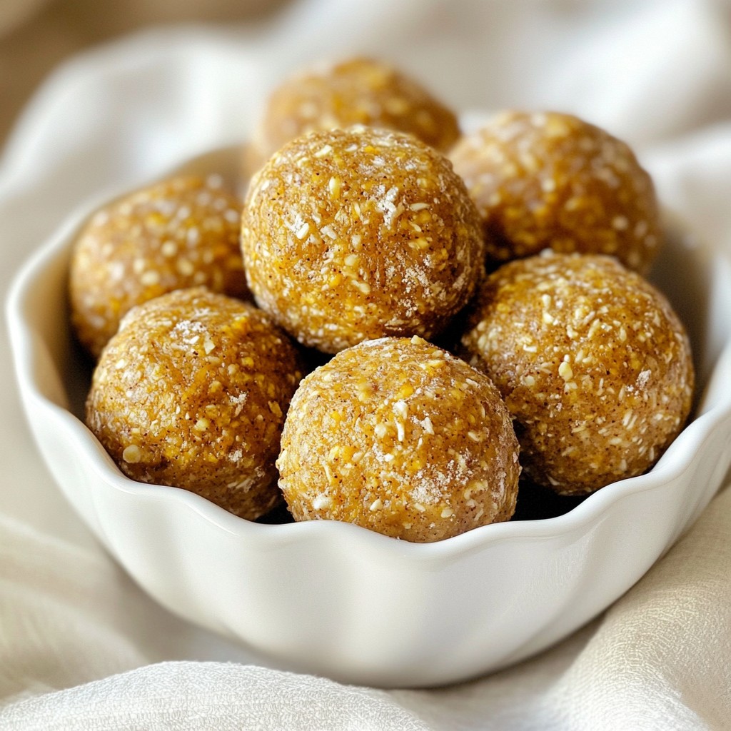 Kürbiskern-Gewürz Energiebällchen Einfache & Leckere Snacks