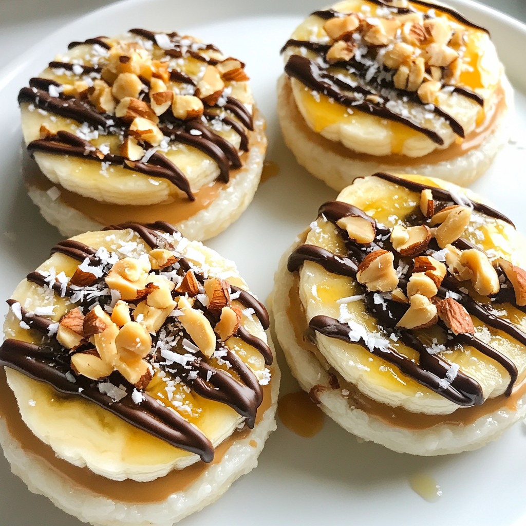 Peanut Butter Chocolate Rice Cakes Leckerer Snack