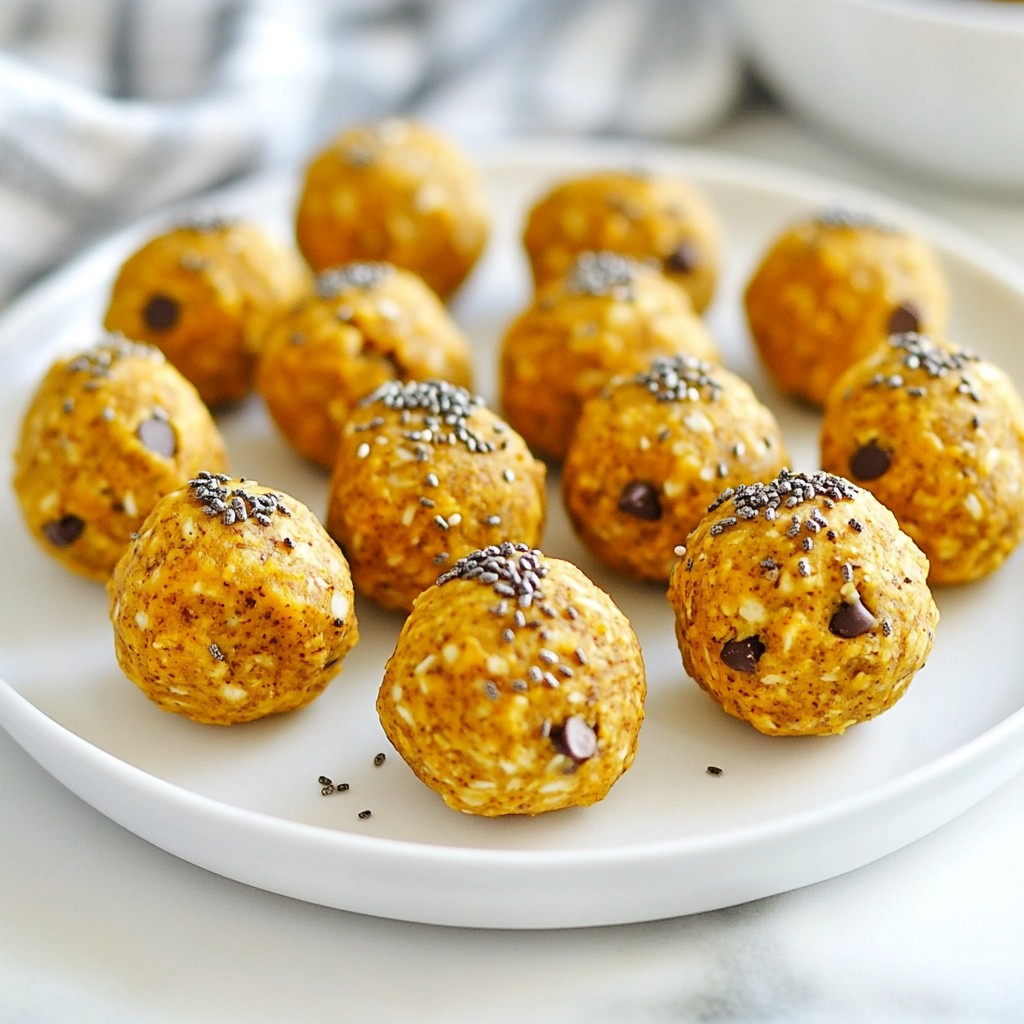Pumpkin Spice Energy Bites Gesunde Snack Idee