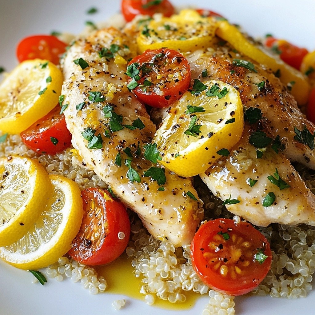 Meal Prep Lemon Herb Chicken mit Quinoa Einfach Und Lecker