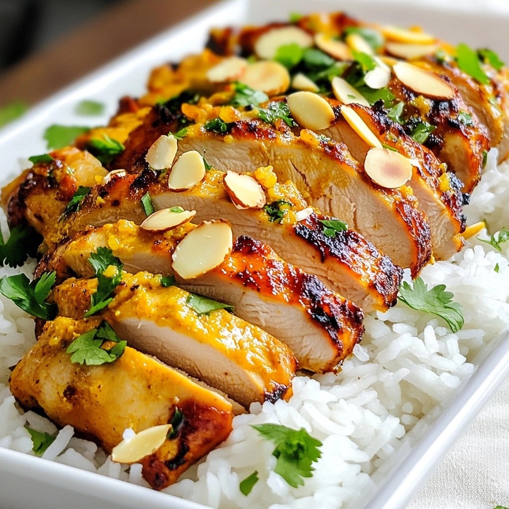 Curry Spiced Chicken Breast mit Basmati Reis Rezept