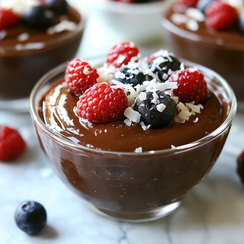 Avocado Chocolate Pudding cremig und lecker genießen