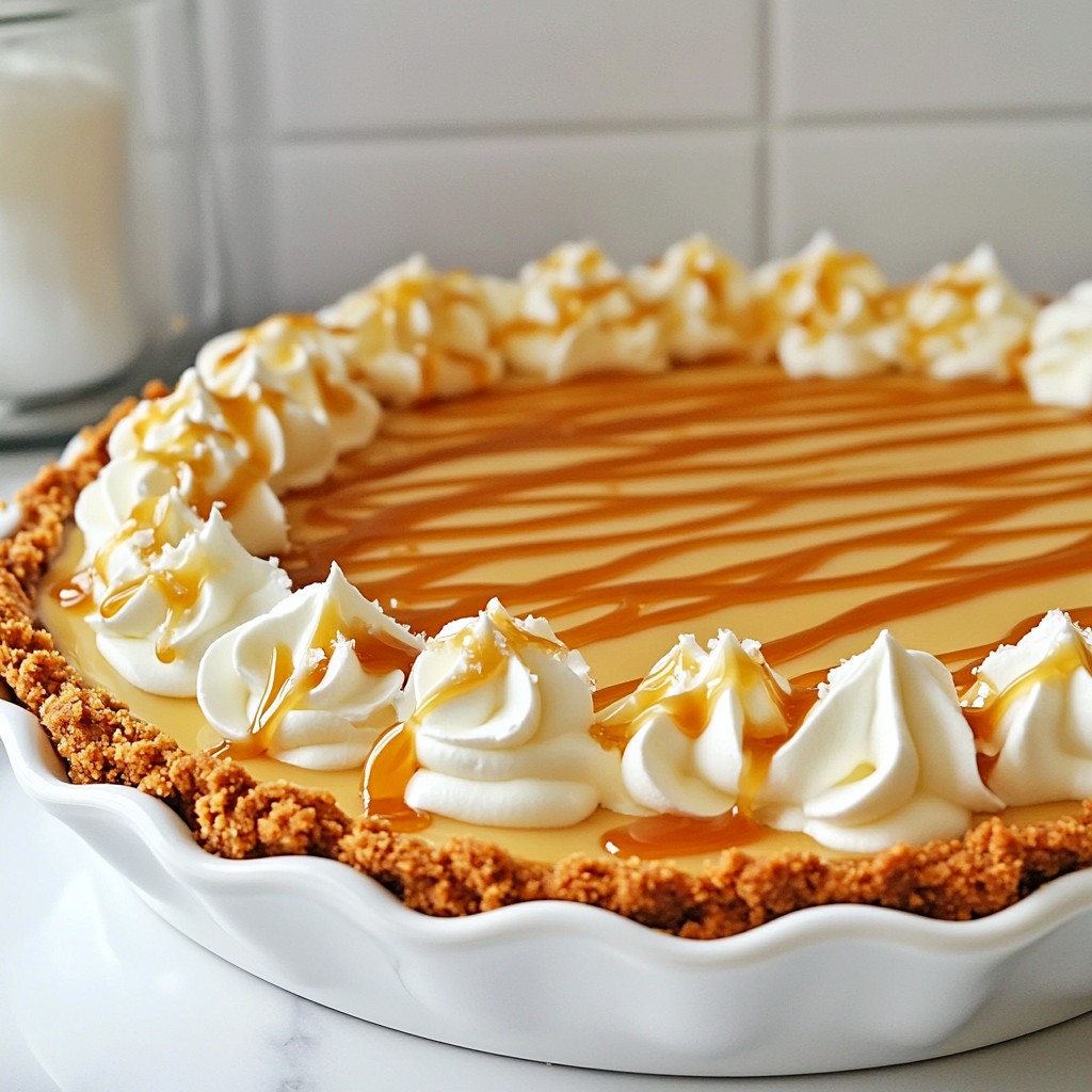No-Bake Salted Caramel Pie Einfache und leckere Variante