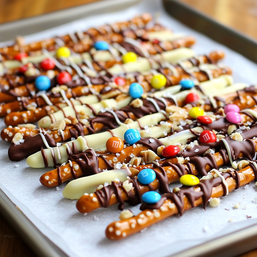 Schokoladenüberzogene Brezelbark Einfaches Rezept