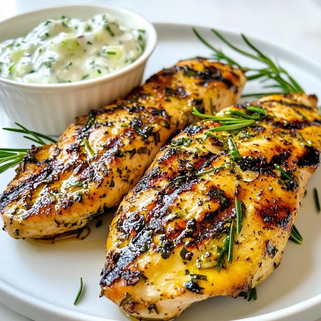 Mediterranes Hähnchen mit Tzatziki Soße Rezept