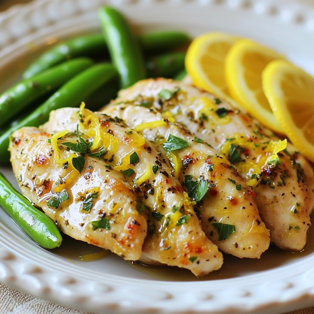 Savory Lemon Herb Chicken Breast with Snap Peas Genuss