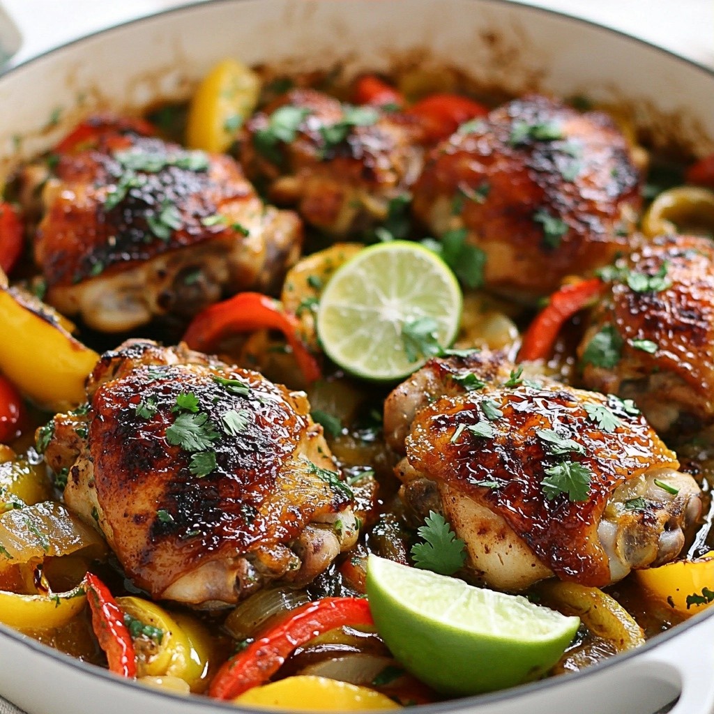 Einfaches One-Pan Sweet and Spicy Chicken Rezept