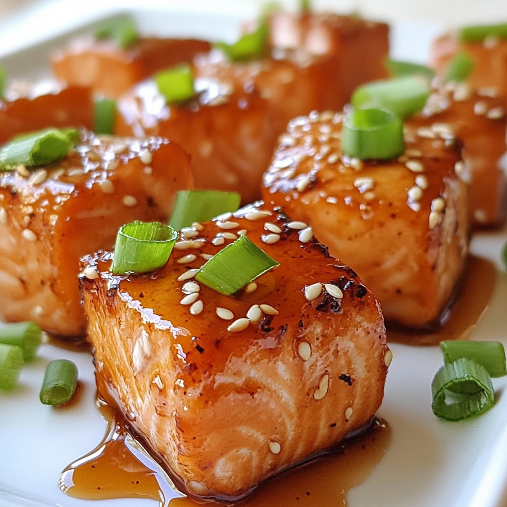 Maple Glazed Salmon Bites Schnelle und leckere Häppchen