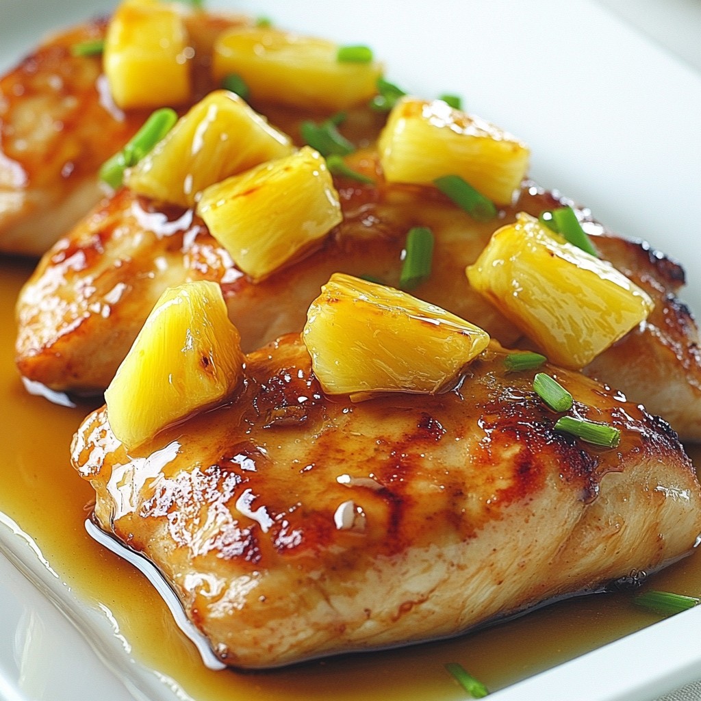 Sweet and Tangy Chicken Breasts with Pineapple Rezept