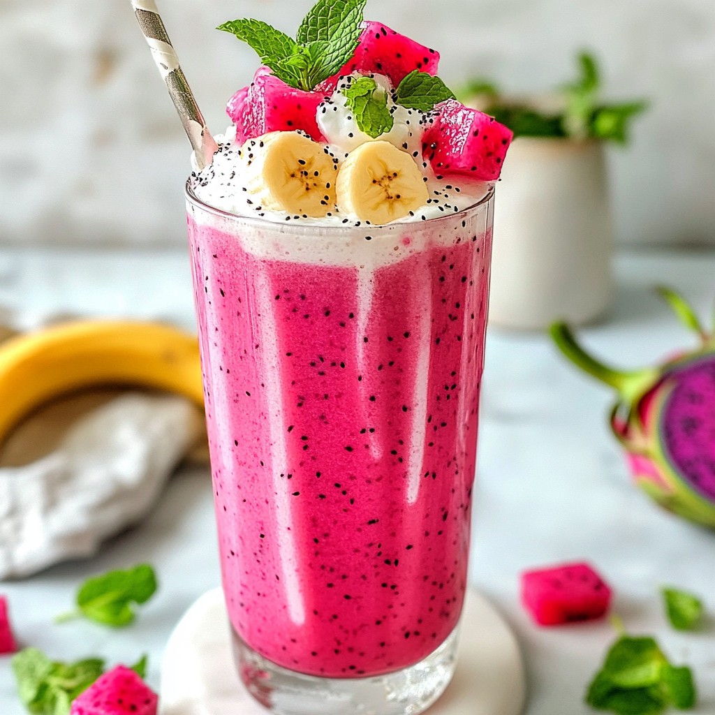 Dragon Fruit Smoothie Einfach und Lecker Genießen
