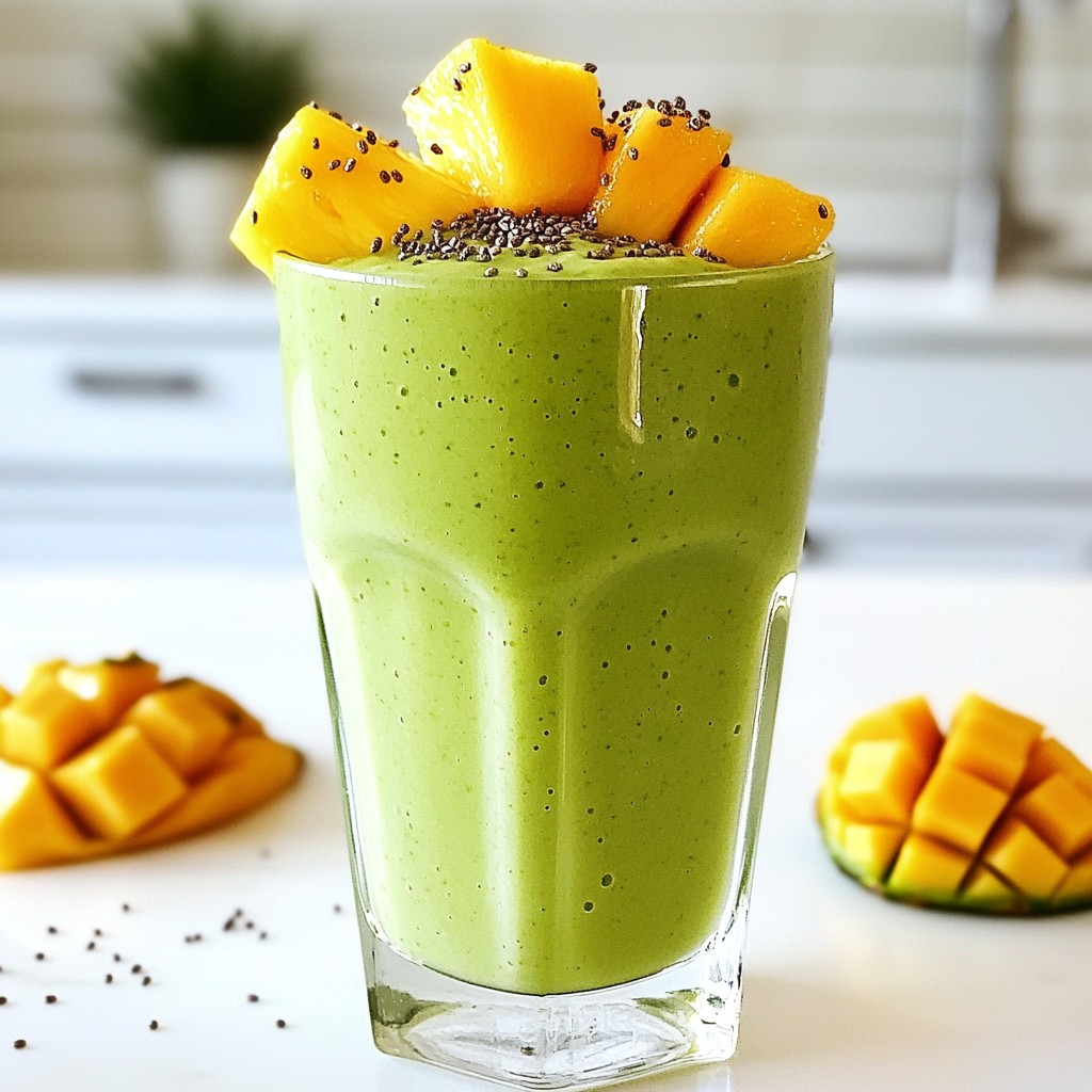 Tropical Green Smoothie Vital und Erfrischend Genießen