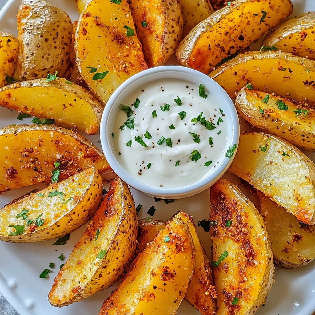 Spicy Cajun Potato Wedges Knusprig und Lecker