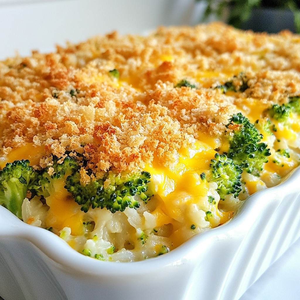 Cheesy Broccoli Rice Casserole Einfaches Rezept