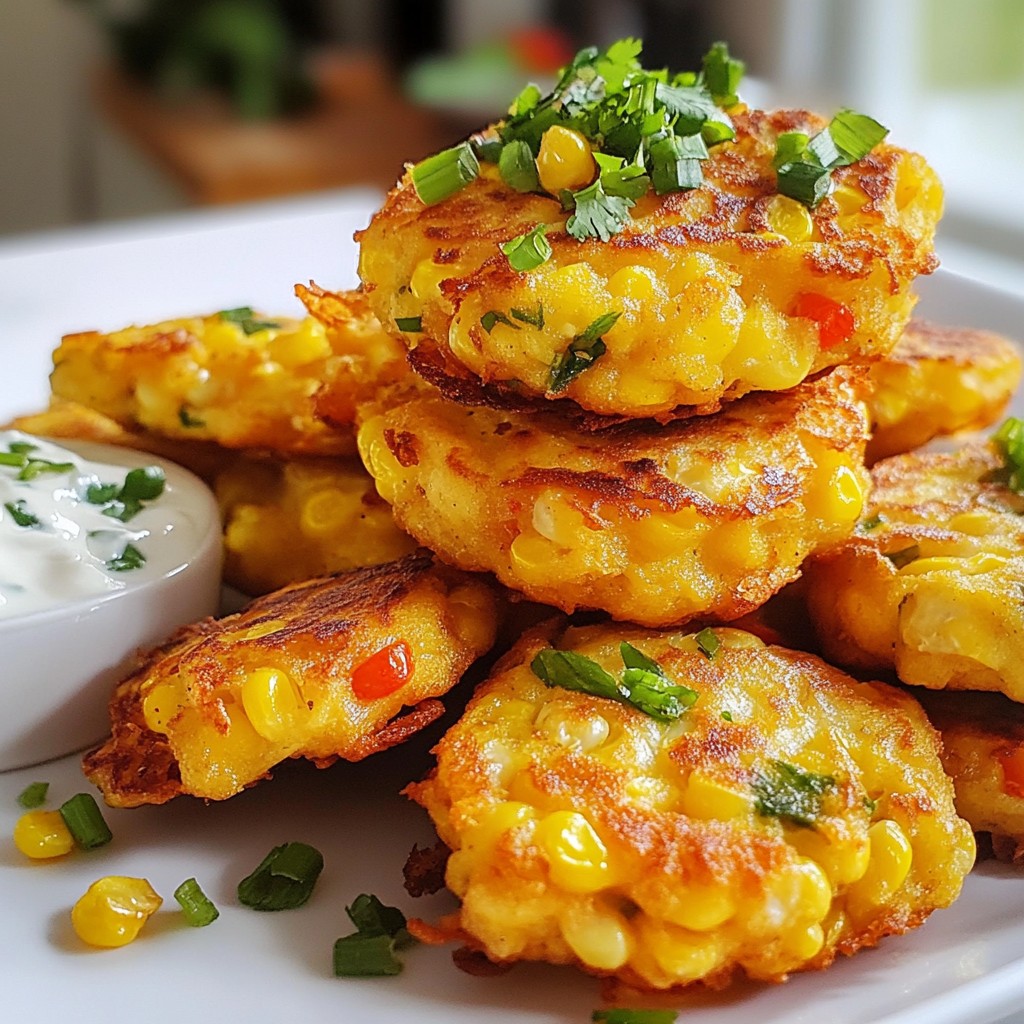 Süßmaisküchlein Knusprig und Einfach Zubereiten