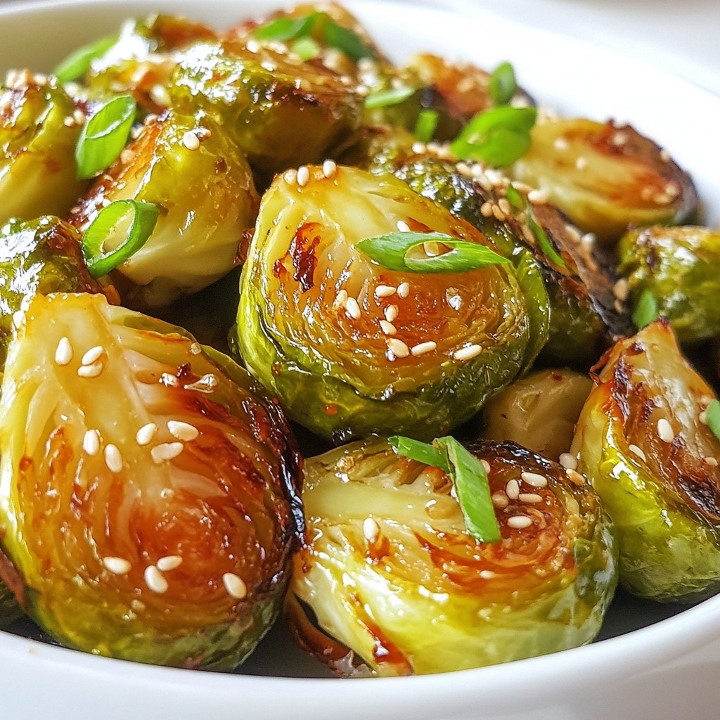 Honig Sriracha Rosenkohl Köstlich und Einfach Zubereiten