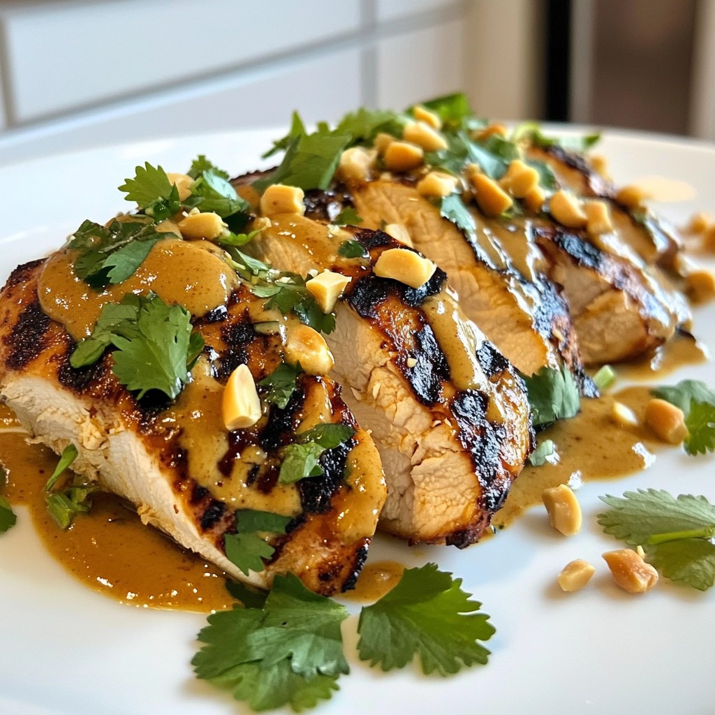 Grillhühnchen mit würziger Erdnusssauce köstlich zubereiten