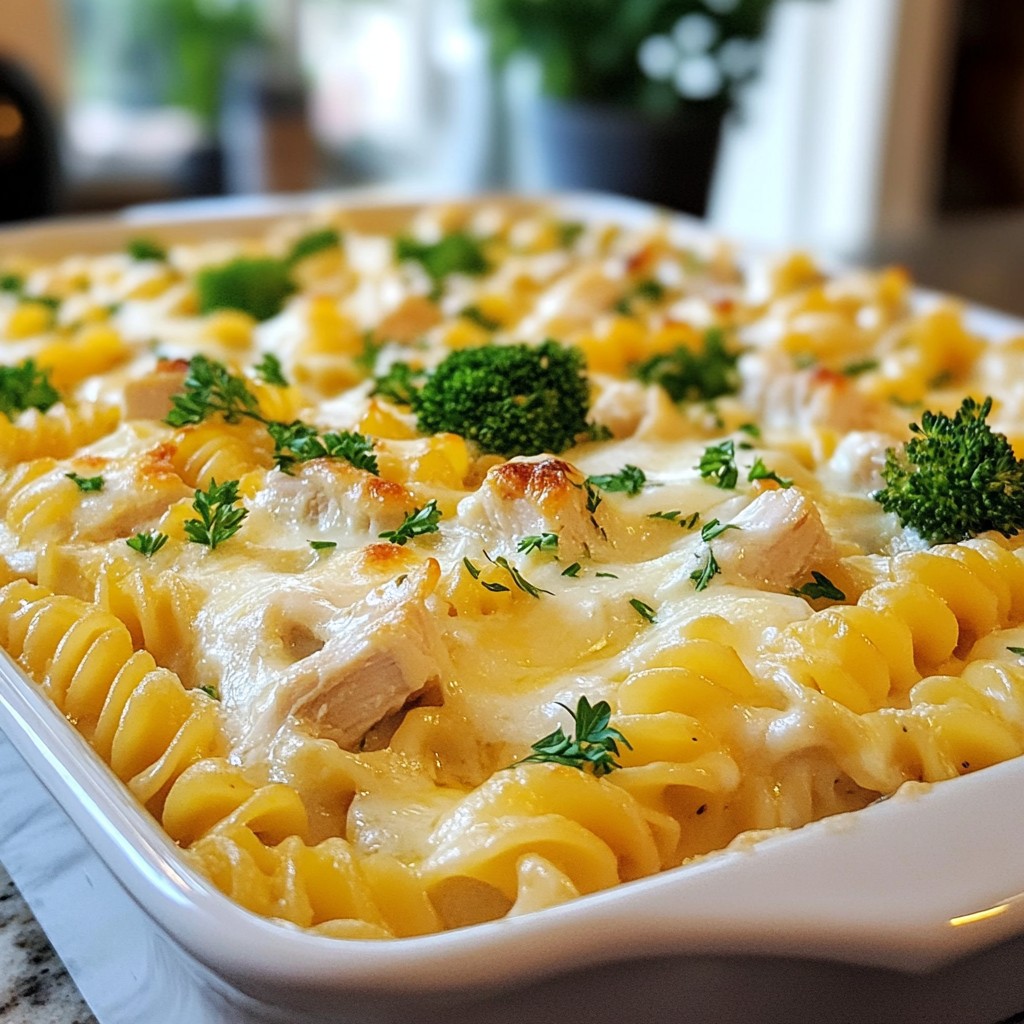 Chicken Alfredo Bake Einfaches und Leckeres Rezept