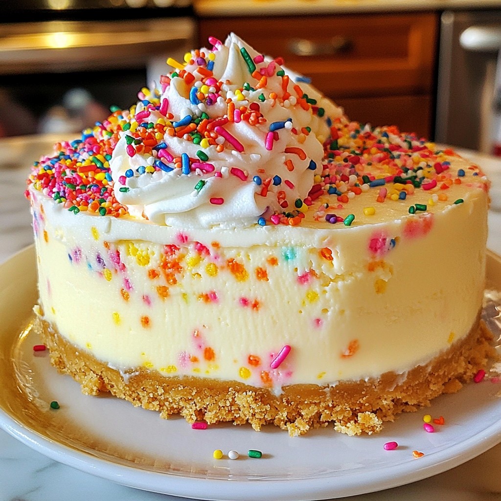 Geburtstagskuchen-Käsekuchen Einfache köstliche Idee