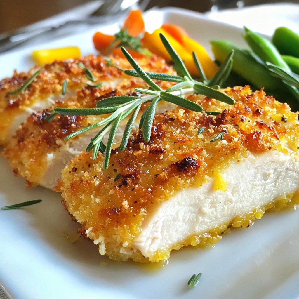 Knusprige Baked Chicken Breast mit Rosmarin und Würze