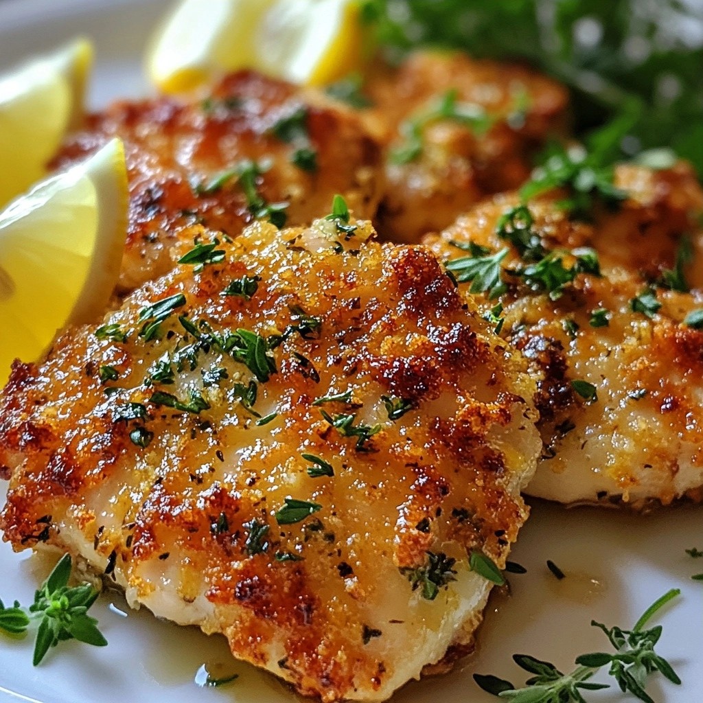 Ofen Gebackene Crispy Chicken Brust mit Kräutern