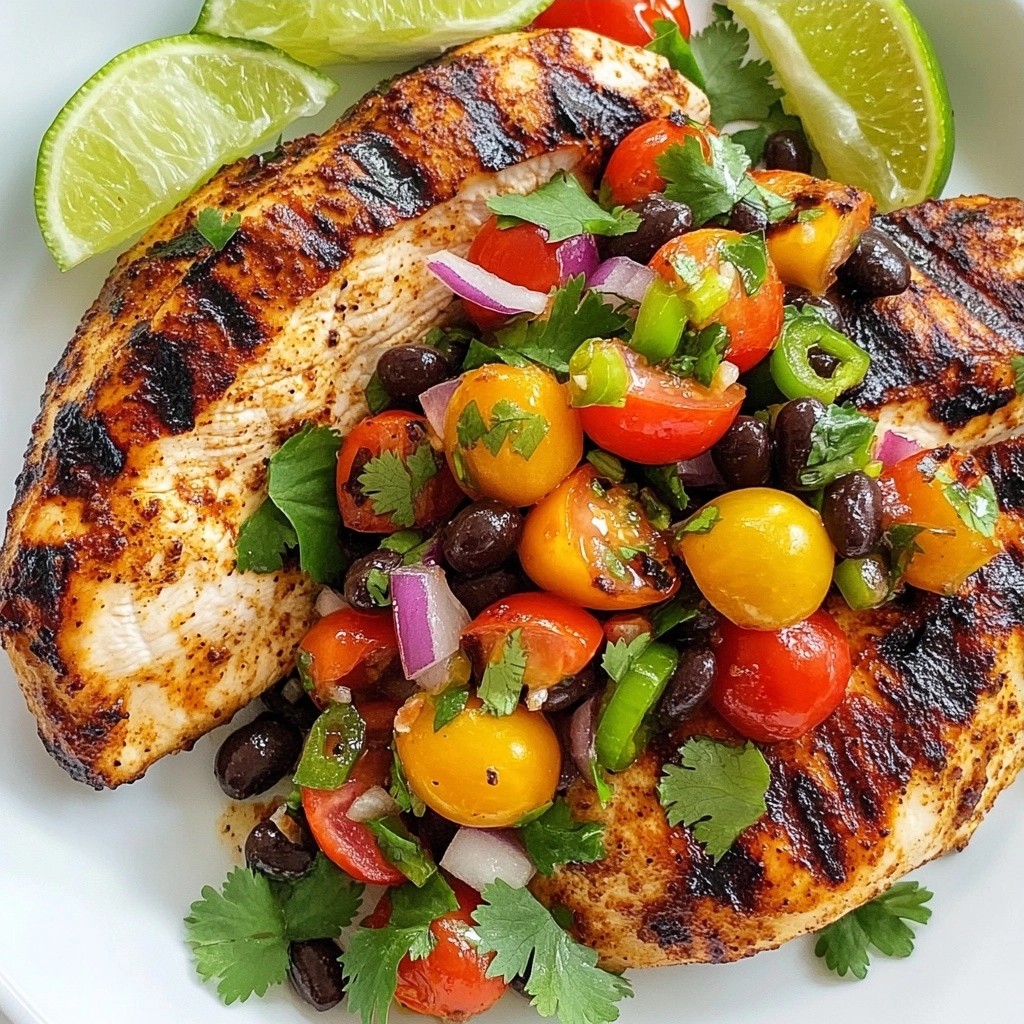 Spicy Cumin Grilled Chicken mit frischer Salsa