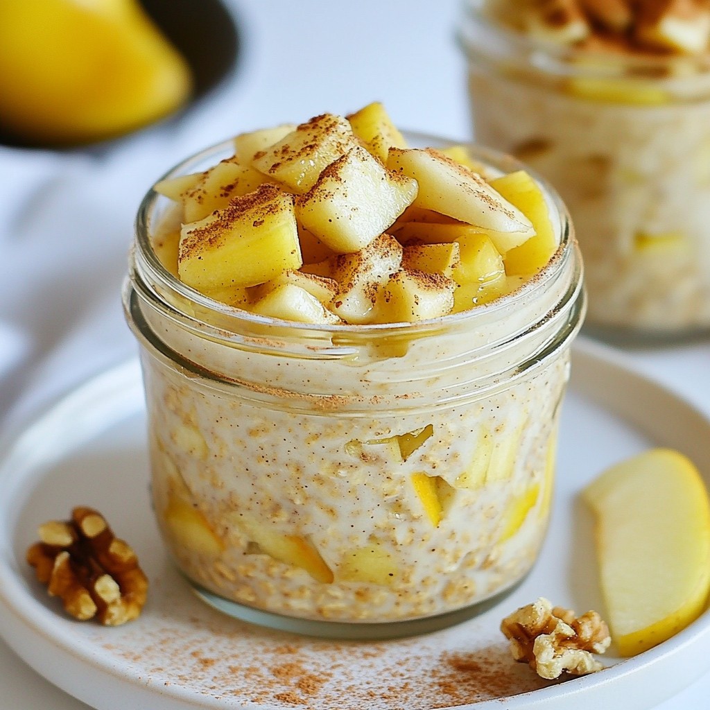 Apple Cinnamon Overnight Oats Einfach und Gesund Genießen