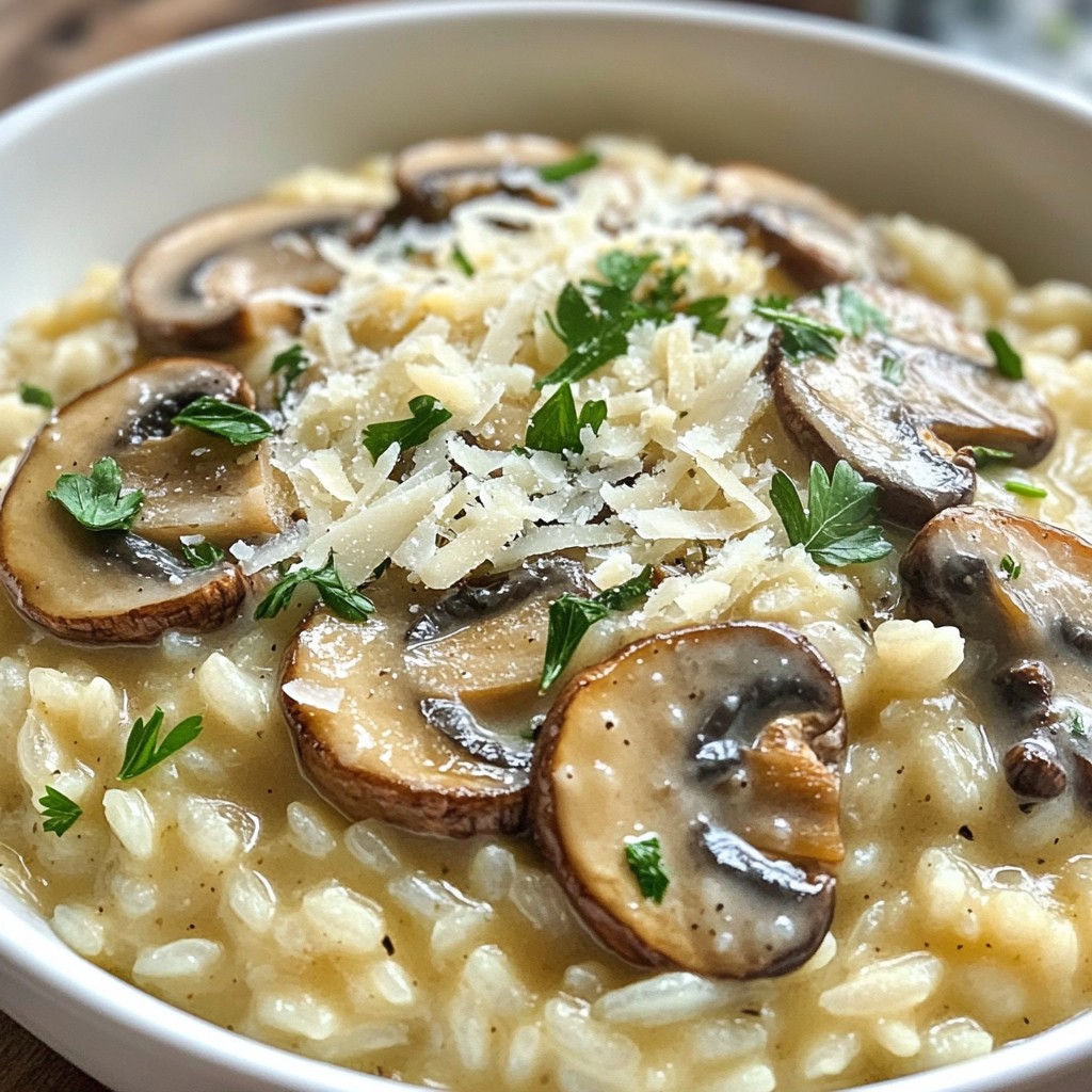 Cremiges Pilzrisotto Einfach und Lecker Kochen