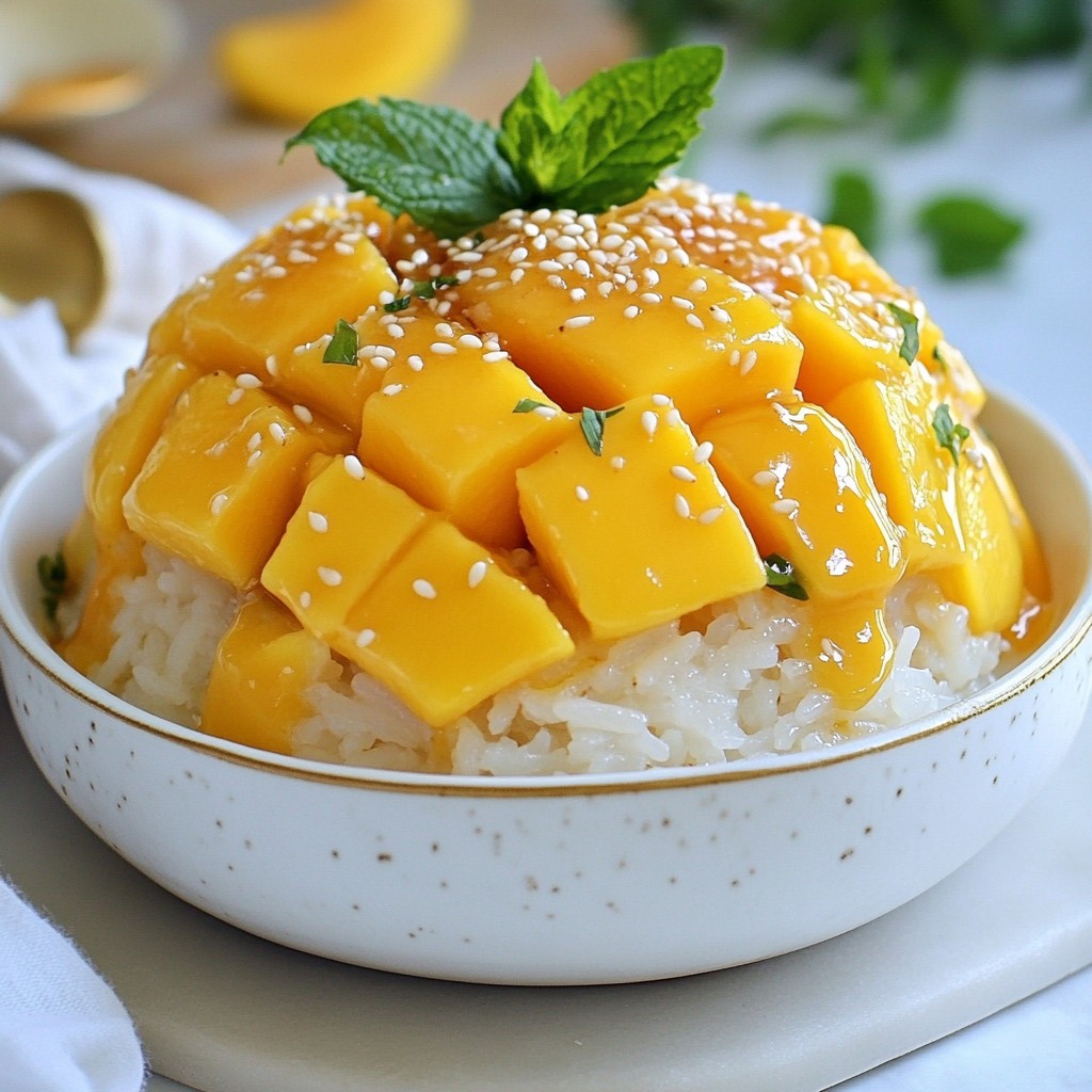 Thai Mango Sticky Rice Einfach und Lecker Zubereiten