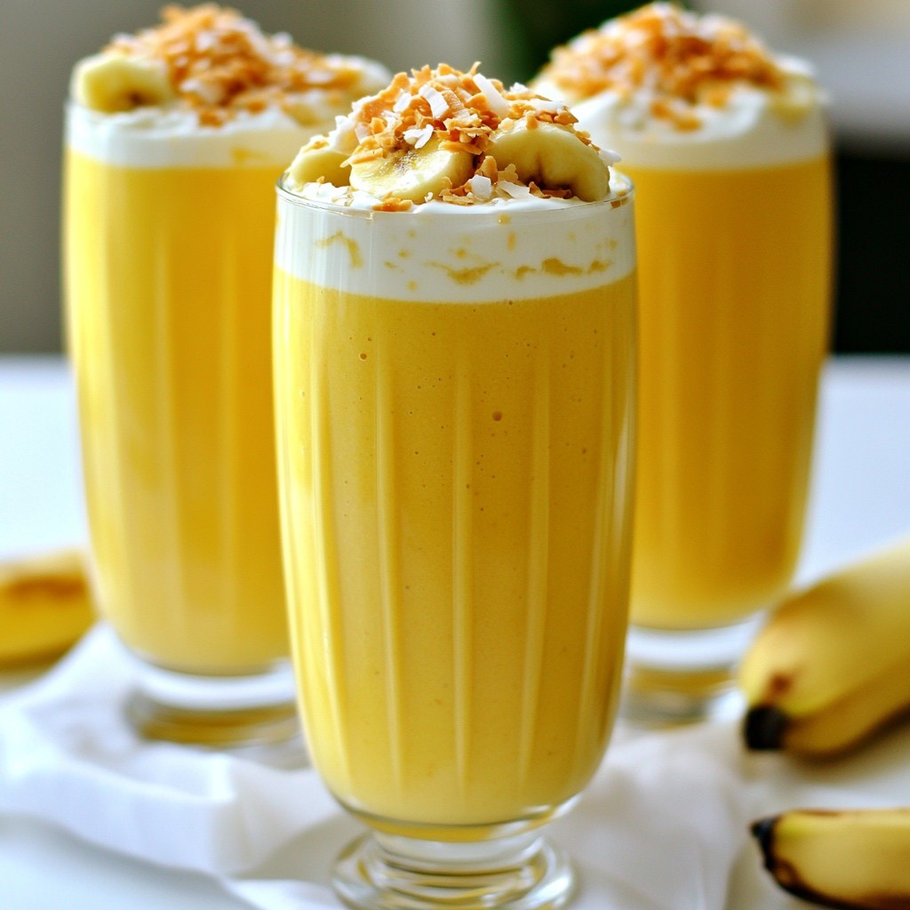 Pineapple Coconut Smoothie Einfach und Erfrischend