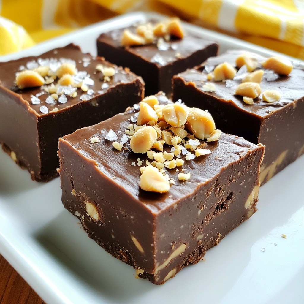 Köstlicher Vegan Chocolate Peanut Butter Fudge Rezept