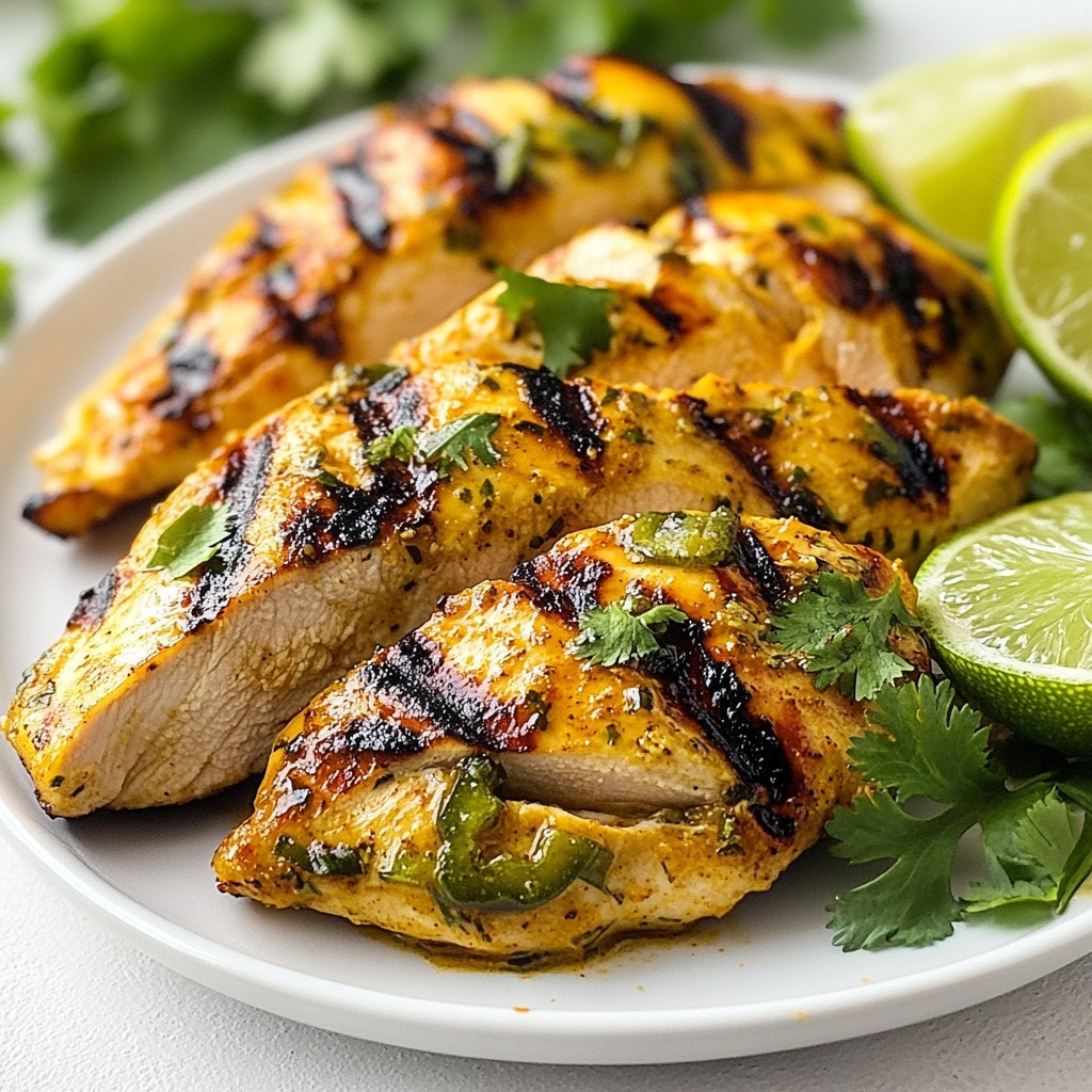 Jalapeño Lime Grilled Chicken Einfaches Grillgericht