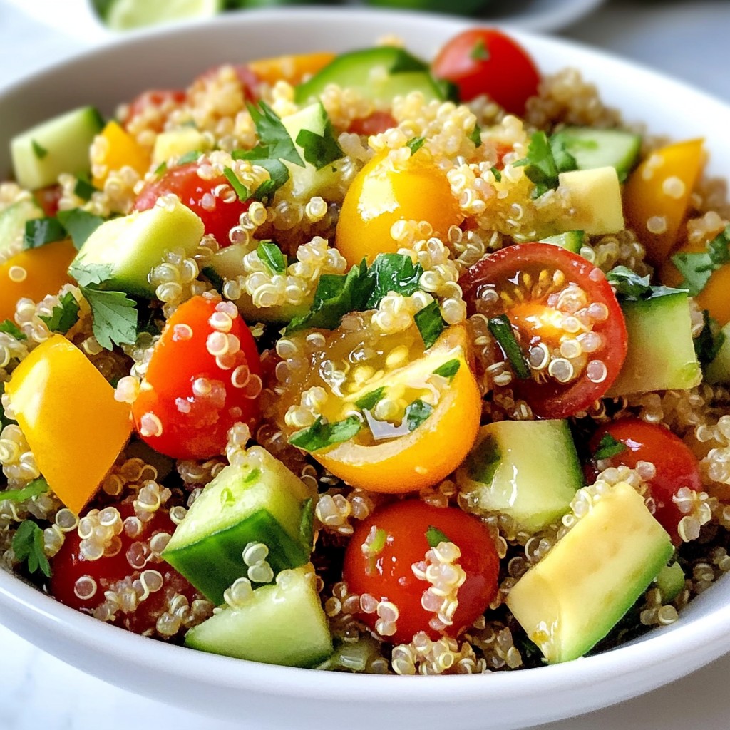 Cilantro Lime Quinoa Salad Frisch und Einfache Zubereitung