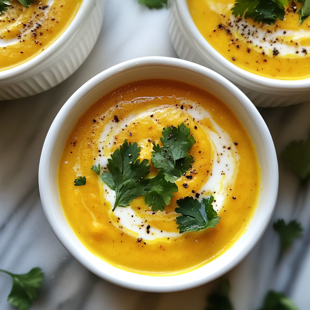 Gewürzte Karotten-Ingwer-Suppe Kraftvoll und Wohlfühlend