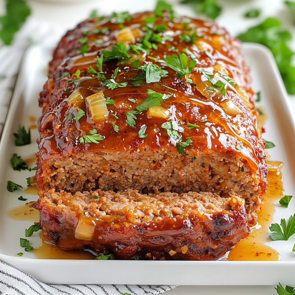 Honey Garlic Glazed Meatloaf Einfach und Lecker Rezept